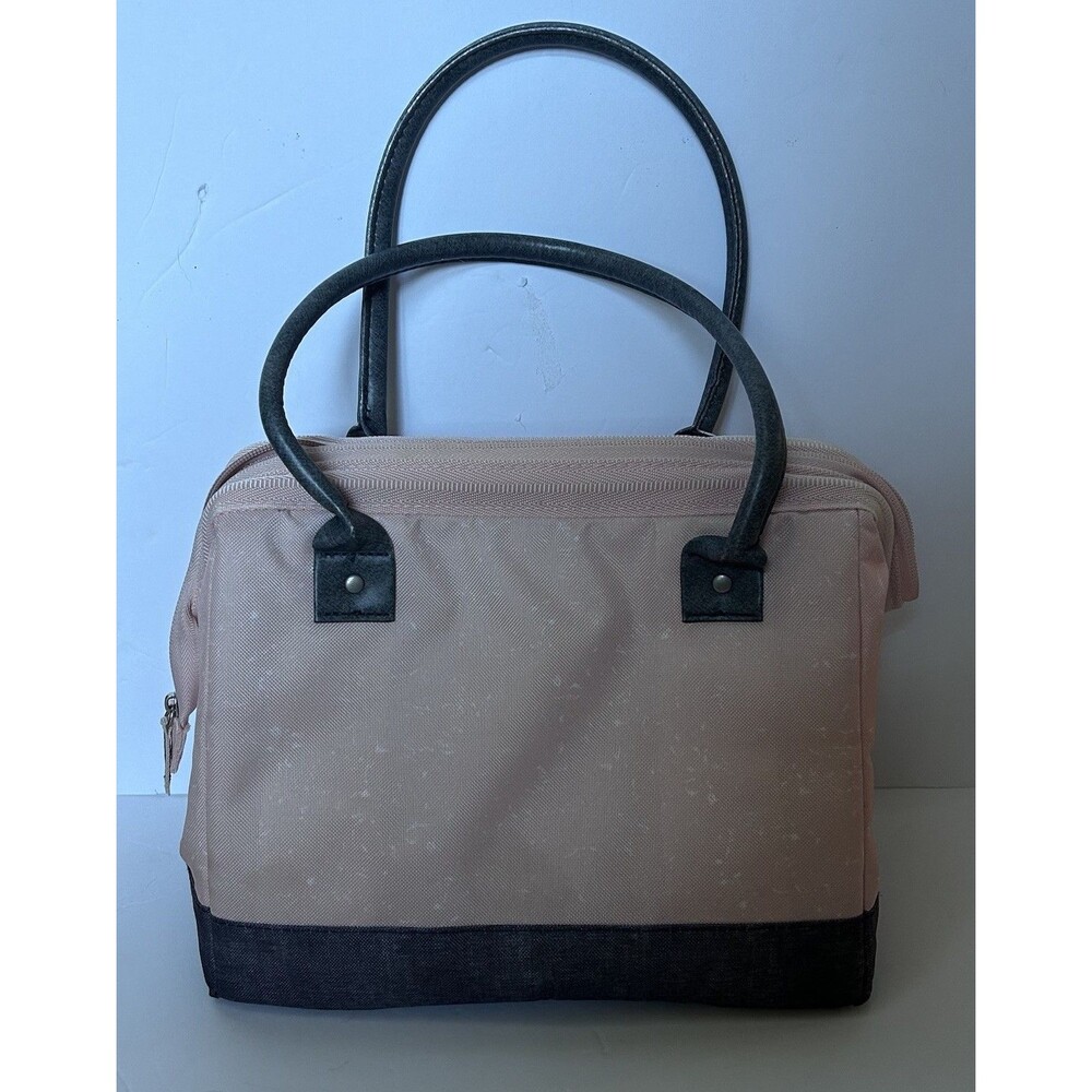 Thermos Insulated Lunch Tote Bag Pink Star Print Reusable Thermal Cooler Work